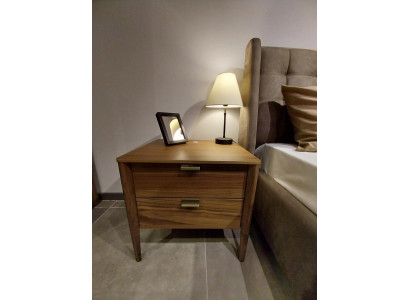Schlafzimmer Beistelltisch luxus Nachttisch Art deco stil holz hotel neu